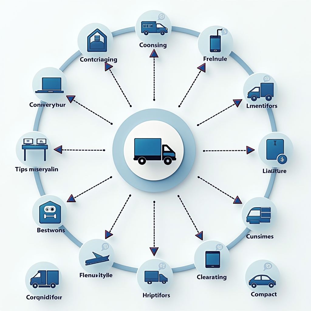 JPzobe製品の配送オプションと支払い方法を示す図。日本全国への配送ルート、各種支払い方法のアイコン、配送時間の目安が表示されている